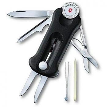 Victorinox Multi-Function Golf Tool - Blue and Black Swiss Army Knife with 10 Functions