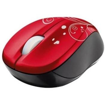 Trust Vivy Mini - Ratón inalámbrico, red swirls