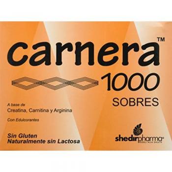 Shedir Pharma Suplemento Carnera 1000 - 18 sobres para la Salud de la Mujer, Energía, 300 g