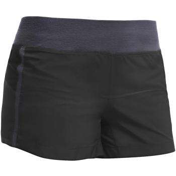 Icebreaker Spark - Pantalón cortos para mujer, primavera/verano, mujer, color negro - Negro, tamaño XS