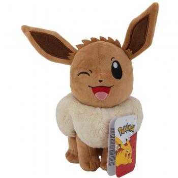 Peluche Pokémon Eevee guiñando el ojo 20 cm