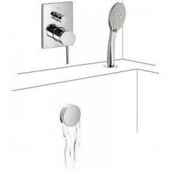 Tres Griferia - Mono‑Term® De Empotrar Baño‑Ducha Con Cierre Y Regulación De Caudal.