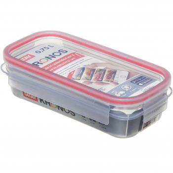 Tatay 1187100 Contenedor De Alimentos Rectangular Con Código Qr Y App Exclusiva, Translúcido, 21.4 X 10.5 X 5.9