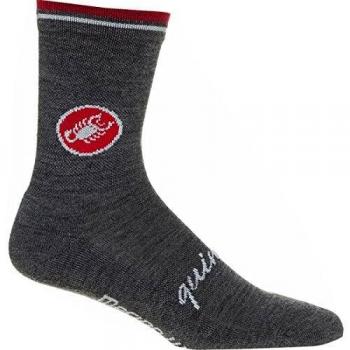 Calcetines Castelli Quindici Soft 15 cm de Lana Merino Suave antracita - S-M