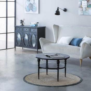 Mesa auxiliar de metal negra 70x70x45 Alexandra House Living
