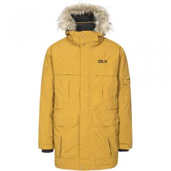 Trespass Highland - Chaqueta de plumón Impermeable con Capucha extraíble para Hombre, Hombre, Color marrón Dorado, tamaño XS