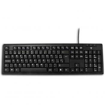 V7 - Teclado (USB, Universal, Mechanical key switch, QWERTY, Español, Alámbrico)