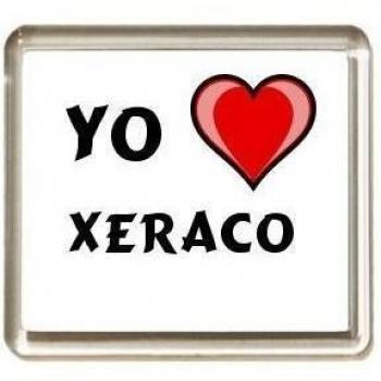 Iman de nevera con estampado Te quiero Xeraco