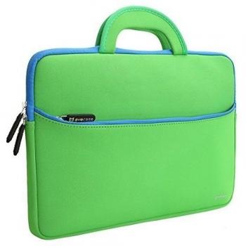 Evecase Maletín para Laptops PC de 13.3 - 14 ,Estuche Portátil de Neopreno con Manijas, Bolsillo para Accesorios
