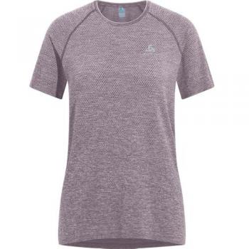 Camiseta de entrenamiento Odlo Essential Seamless de manga corta para mujer en color gris, talla XL