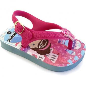 Brasileras Chanclas Printed con diseño tropical para bebés.