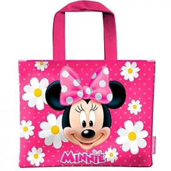 Karactermania Minnie Mouse Flowers Bolsa de Tela y de Playa, 42 cm, Rosa