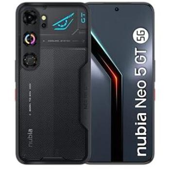 Smartphone Gaming ZTE Nubia Neo 5 GT 5G, Pantalla AMOLED 6.8 1.5K 144Hz, 12GB RAM, 256GB Almacenamiento, Batería Doble Cel