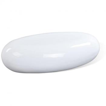 Mesa de café de Fibra de Vidrio Blanco