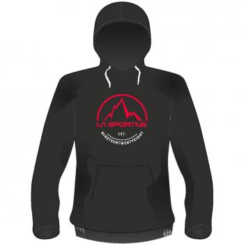 Sudadera La Sportiva Logo Hoody Mujer Negra Talla XS con Capucha
