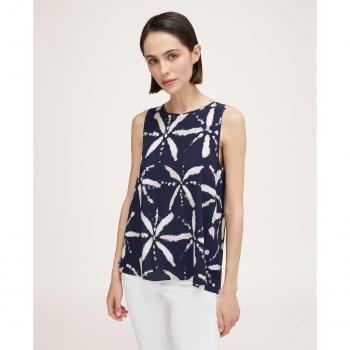 Motivi Top Fluido Tie-dye con Maxiabertura Trasera