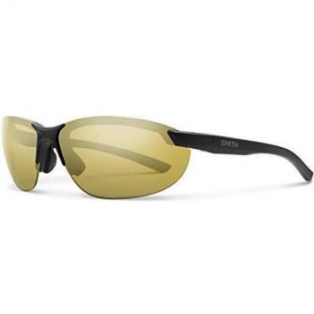 Smith Parallel 2 Unisex Polarized Sunglasses Matte Black with Gold Mirror Lens