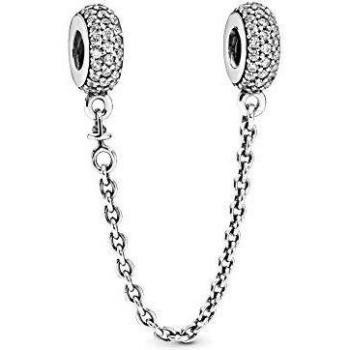 Pandora Sparkling Pavé Safety Chain with Cubic Zirconia - 5cm Silver
