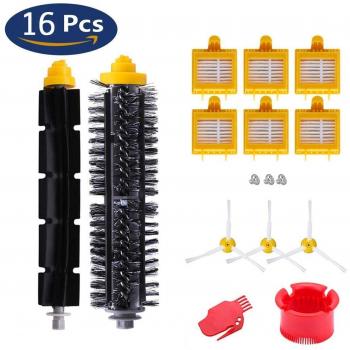 YoRiBo Cepillos Reposición de Accesorios para Aspiradoras iRobot Roomba Serie 700, Accesorios para iRobot Roomba 700 720 750 760 765 770 772 774 775 776 780 782 785 786 790-un Conjunto de 16