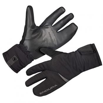 Guantes de ciclismo Endura Freezing Point Lobster de invierno, impermeables y térmicos, color negro, talla L
