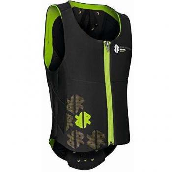 Chaleco Protectivo Ballistic para Niños Komperdell - Protección de Espalda, Color Negro y Verde