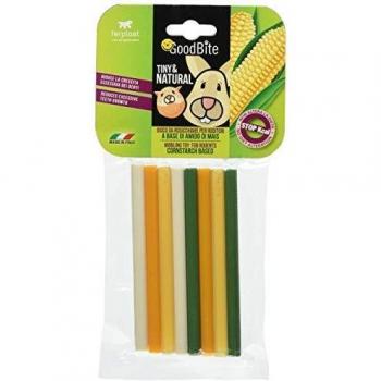 Ferplast Small Animal Toy to Chew Toy Goodbite Natural stick & Rong, Pack of 8 Sticks