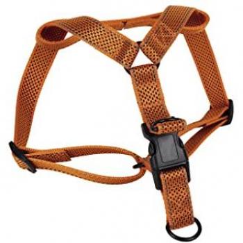 Arnés Reflectante para Perros Color Naranja Talla L 2,5 x 50-70 cm