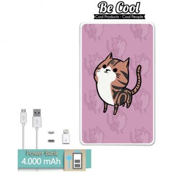 Becool® - Batería Externa Power Bank 4000 mah + Gratis 1 cable USB-MicroUsb