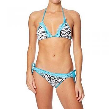INTIMAX Bikini Puntilla Blanco/Negro S/M