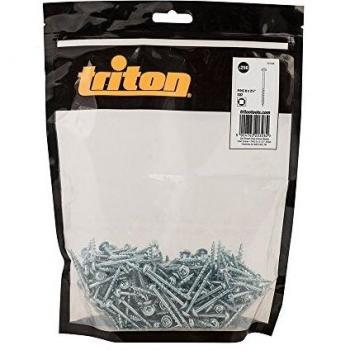 Triton Tornillos de Zinc para Perforaciones Ocultas con Cabeza de Arandela y Rosca Gruesa Nº 8 x 2-1/2 - Paquete de 250 Piezas