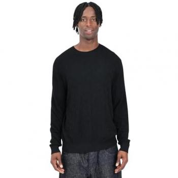 Armani Exchange Men's Black Round-Neck Knit Sweater Size M