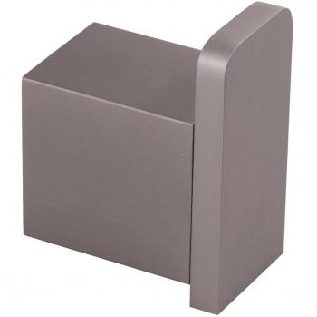 Colgador Oslo Gris de Metal, 4,6x3x6 cm