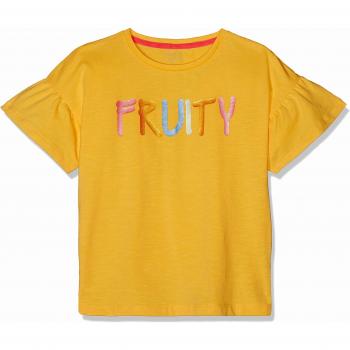 NAME IT Nmfdefine SS Top Box, Camiseta sin Mangas para Niñas, Amarillo Pale Marigold, 125