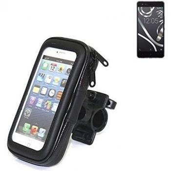 Montaje de la bici para BQ Aquaris X5 Cyanogen, montaje del manillar para smartphones / teléfonos móviles, de aplicación universal. Conveniente para la bicicleta, motocicleta, quad, moto, etc. repelente al agua, a prueba de salpicaduras a prueba de llu