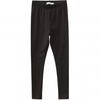 Leggings de niña NKFDAVINA en algodón orgánico negro