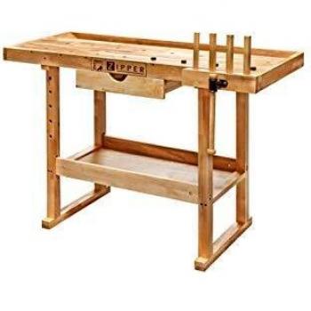 BANCO DE MADERA| HOLZMANN MASCHINEN| MODELO WB126| BRICOLAJE| ESPACIO DE ALMACENAMIENTO| GRAN SUPERFICIE| ESTABLE EUCALIPTO| DURADERO| USO PROFESIONAL|