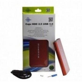 KL Tech KHD7 - Caja externa 2.5, USB 3.0, SATA, rojo