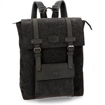 Pepe Jeans Horse Mochila Casual para Portátil Negro 34x42x14 cms Lona 19.99L