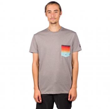 BILLABONG Mens Team Pocket Surf Rash tee Grey Heather N4EQ01 Size - M