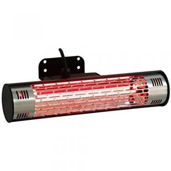 Calentador Eléctrico Exterior FAVEX Marina 800W - Negro y Gris, Estructura de Acero Inoxidable