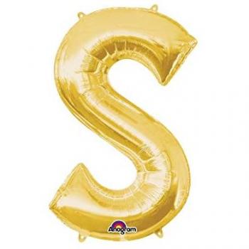 Amscan 3298401 - Globo de Papel de Aluminio con Letra S, 86,36 cm