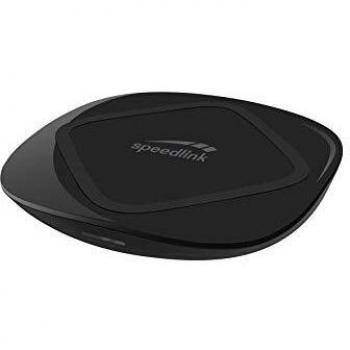 Cargador Inalámbrico Speedlink Pecos 10 - Carga rápida de 10W, diseño compacto y elegante en color negro, compatible con dispositivos Qi