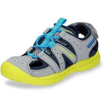Geox VANIETT Boy J925XA Niños Sandalias de Vestir,Senderismo Sandalias,Chico Sandalias al Aire Libre,Sandalias Deportivas,Punta Cerrada,Gris,32 EU