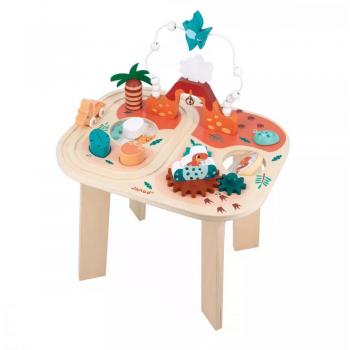 Mesa de actividades Dino - Janod J05825: Centro de juegos educativos con temática de dinosaurios