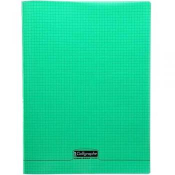 Cuaderno Calligraphe 240 x 320 mm, cuadros 5x5, verde, 96 páginas, cubierta de polipropileno