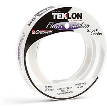 Teklon - Shock Leader Fluo 25, Color Transparente, Talla 1.200 mm