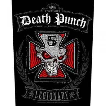 Five Finger Death Punch Legionary Back Patch - Black/Red/White