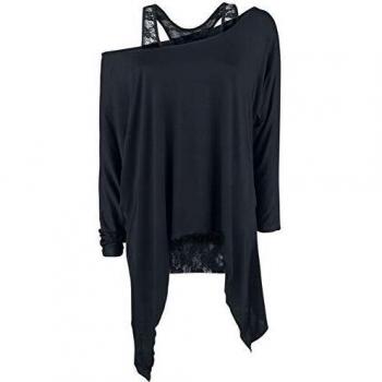 Gothicana by EMP Busting Loose Mujer Camiseta Manga Larga Negro M