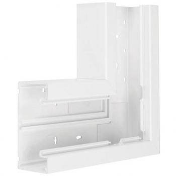 Flat Angle Bracket for Device Mounting, 130mm x 68mm, White