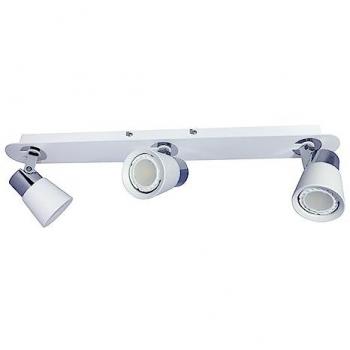 Aplique de Techo o Pared Iris 3 Focos GU10 Blanco y Cromo CR 43-135-03-000 - Diseño Elegante y Alta Calidad